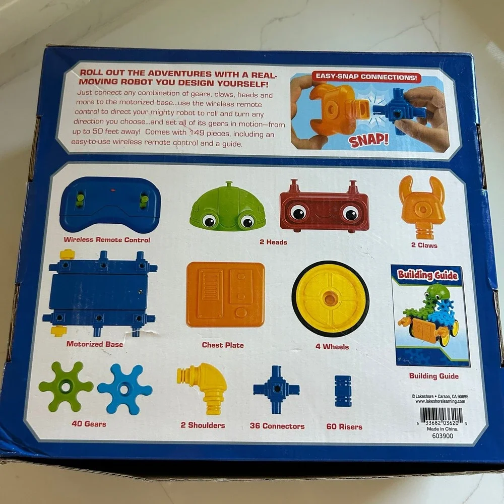 Lakeshore Remote Control Gear Bot Build Your Own Robot
